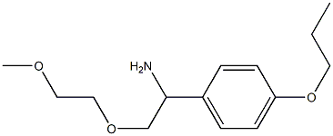 1-[1-amino-2-(2-methoxyethoxy)ethyl]-4-propoxybenzene
