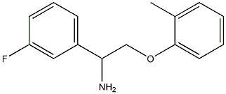 1-[1-amino-2-(2-methylphenoxy)ethyl]-3-fluorobenzene 化学構造式