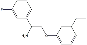 1-[1-amino-2-(3-ethylphenoxy)ethyl]-3-fluorobenzene Structure