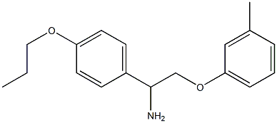 1-[1-amino-2-(3-methylphenoxy)ethyl]-4-propoxybenzene