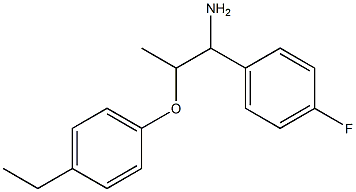 1-[1-amino-2-(4-ethylphenoxy)propyl]-4-fluorobenzene Struktur