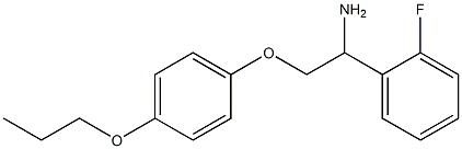 1-[1-amino-2-(4-propoxyphenoxy)ethyl]-2-fluorobenzene Structure