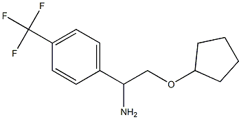 1-[1-amino-2-(cyclopentyloxy)ethyl]-4-(trifluoromethyl)benzene Structure