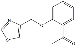 1-[2-(1,3-thiazol-4-ylmethoxy)phenyl]ethan-1-one Struktur