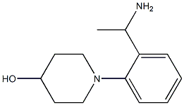1-[2-(1-aminoethyl)phenyl]piperidin-4-ol