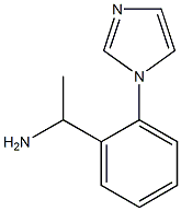 1-[2-(1H-imidazol-1-yl)phenyl]ethan-1-amine 化学構造式