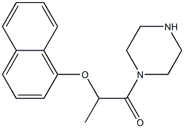 1-[2-(1-naphthyloxy)propanoyl]piperazine