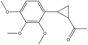 1-[2-(2,3,4-trimethoxyphenyl)cyclopropyl]ethan-1-one,,结构式