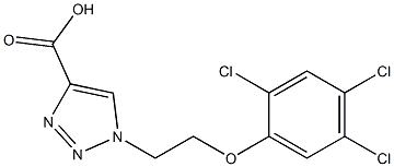 1-[2-(2,4,5-trichlorophenoxy)ethyl]-1H-1,2,3-triazole-4-carboxylic acid Structure