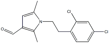 1-[2-(2,4-dichlorophenyl)ethyl]-2,5-dimethyl-1H-pyrrole-3-carbaldehyde Structure