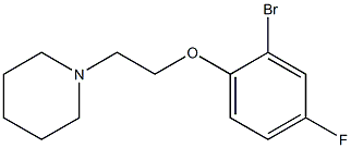 1-[2-(2-bromo-4-fluorophenoxy)ethyl]piperidine