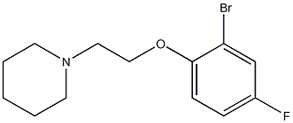 1-[2-(2-bromo-4-fluorophenoxy)ethyl]piperidine Structure