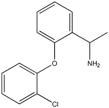 1-[2-(2-chlorophenoxy)phenyl]ethan-1-amine 结构式