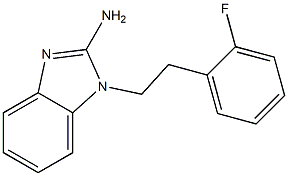 1-[2-(2-fluorophenyl)ethyl]-1H-1,3-benzodiazol-2-amine 结构式