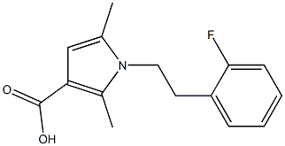 1-[2-(2-fluorophenyl)ethyl]-2,5-dimethyl-1H-pyrrole-3-carboxylic acid Structure