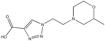 1-[2-(2-methylmorpholin-4-yl)ethyl]-1H-1,2,3-triazole-4-carboxylic acid Struktur