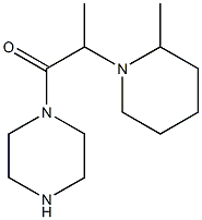 1-[2-(2-methylpiperidin-1-yl)propanoyl]piperazine,,结构式