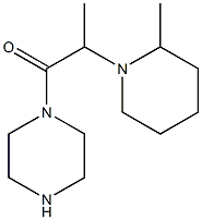 1-[2-(2-methylpiperidin-1-yl)propanoyl]piperazine Structure