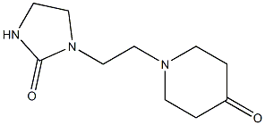 1-[2-(2-oxoimidazolidin-1-yl)ethyl]piperidin-4-one Struktur