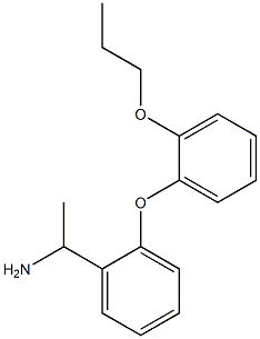1-[2-(2-propoxyphenoxy)phenyl]ethan-1-amine Structure