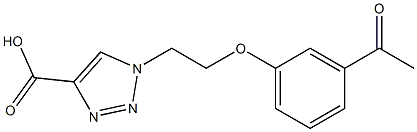 1-[2-(3-acetylphenoxy)ethyl]-1H-1,2,3-triazole-4-carboxylic acid