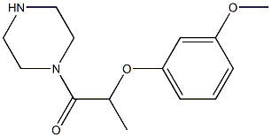 1-[2-(3-methoxyphenoxy)propanoyl]piperazine Structure