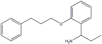 1-[2-(3-phenylpropoxy)phenyl]propan-1-amine Struktur