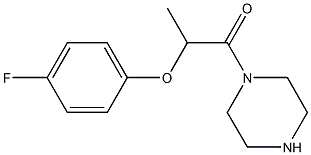 1-[2-(4-fluorophenoxy)propanoyl]piperazine,,结构式