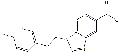1-[2-(4-fluorophenyl)ethyl]-1H-1,2,3-benzotriazole-5-carboxylic acid Structure