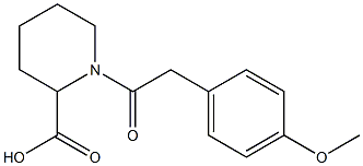 1-[2-(4-methoxyphenyl)acetyl]piperidine-2-carboxylic acid