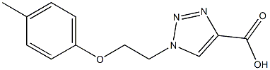 1-[2-(4-methylphenoxy)ethyl]-1H-1,2,3-triazole-4-carboxylic acid Struktur