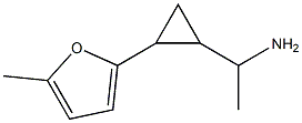 1-[2-(5-methylfuran-2-yl)cyclopropyl]ethan-1-amine Structure