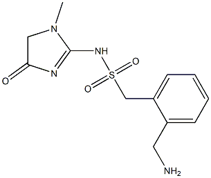 1-[2-(aminomethyl)phenyl]-N-(1-methyl-4-oxo-4,5-dihydro-1H-imidazol-2-yl)methanesulfonamide Structure