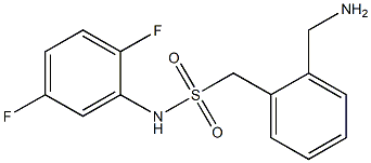 1-[2-(aminomethyl)phenyl]-N-(2,5-difluorophenyl)methanesulfonamide Structure