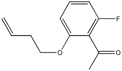 1-[2-(but-3-en-1-yloxy)-6-fluorophenyl]ethan-1-one Structure