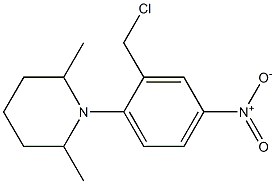 1-[2-(chloromethyl)-4-nitrophenyl]-2,6-dimethylpiperidine Structure