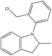 1-[2-(chloromethyl)phenyl]-2-methyl-2,3-dihydro-1H-indole|