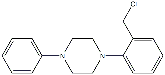 1-[2-(chloromethyl)phenyl]-4-phenylpiperazine 结构式