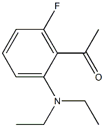 1-[2-(diethylamino)-6-fluorophenyl]ethan-1-one 结构式