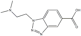 1-[2-(dimethylamino)ethyl]-1H-1,2,3-benzotriazole-5-carboxylic acid 结构式