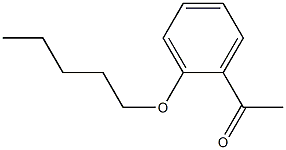 1-[2-(pentyloxy)phenyl]ethan-1-one 化学構造式