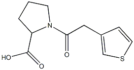  1-[2-(thiophen-3-yl)acetyl]pyrrolidine-2-carboxylic acid