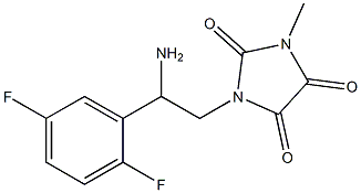 1-[2-amino-2-(2,5-difluorophenyl)ethyl]-3-methylimidazolidine-2,4,5-trione|