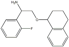 1-[2-amino-2-(2-fluorophenyl)ethoxy]-1,2,3,4-tetrahydronaphthalene,,结构式