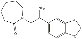 1-[2-amino-2-(2H-1,3-benzodioxol-5-yl)ethyl]azepan-2-one 化学構造式