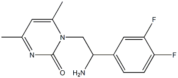 1-[2-amino-2-(3,4-difluorophenyl)ethyl]-4,6-dimethylpyrimidin-2(1H)-one