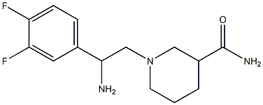 1-[2-amino-2-(3,4-difluorophenyl)ethyl]piperidine-3-carboxamide