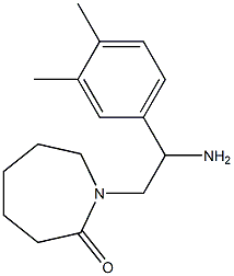 1-[2-amino-2-(3,4-dimethylphenyl)ethyl]azepan-2-one Structure