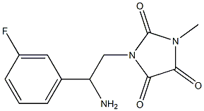  1-[2-amino-2-(3-fluorophenyl)ethyl]-3-methylimidazolidine-2,4,5-trione