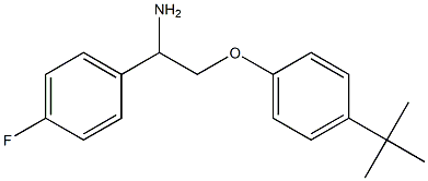 1-[2-amino-2-(4-fluorophenyl)ethoxy]-4-tert-butylbenzene Structure